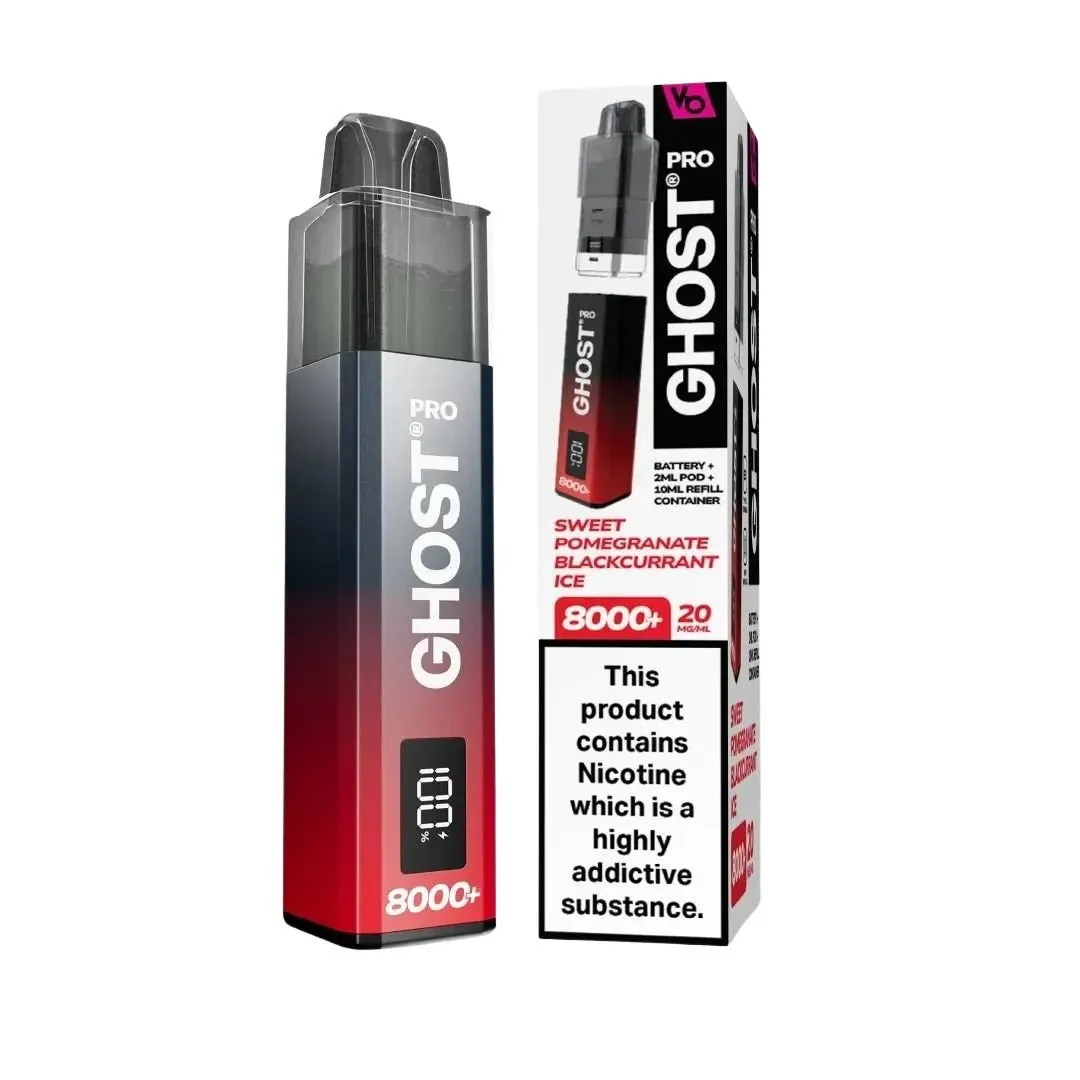 Vapes Bars Ghost Pro 8000 Prefilled Pods UK | Smoknic