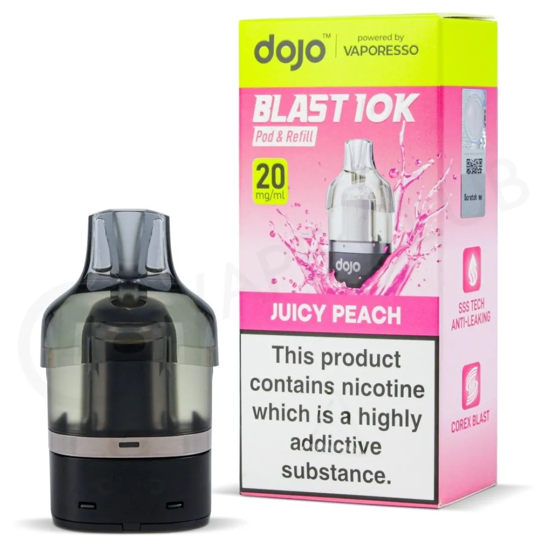 Vapooresso Dojo Blast 10K Puffs Prefilled Refill Pods